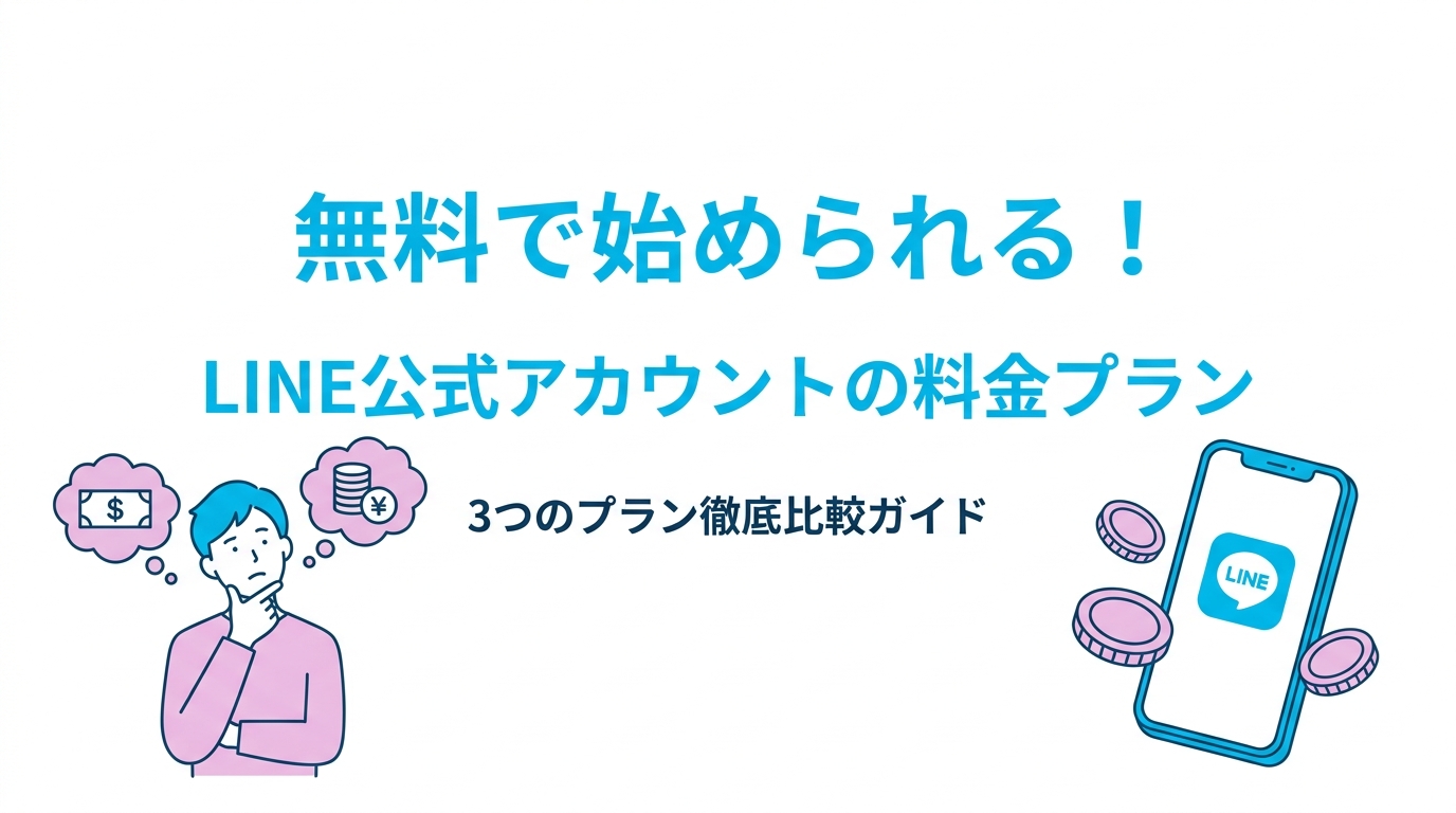 LINE公式アカウント料金プラン比較のアイキャッチ