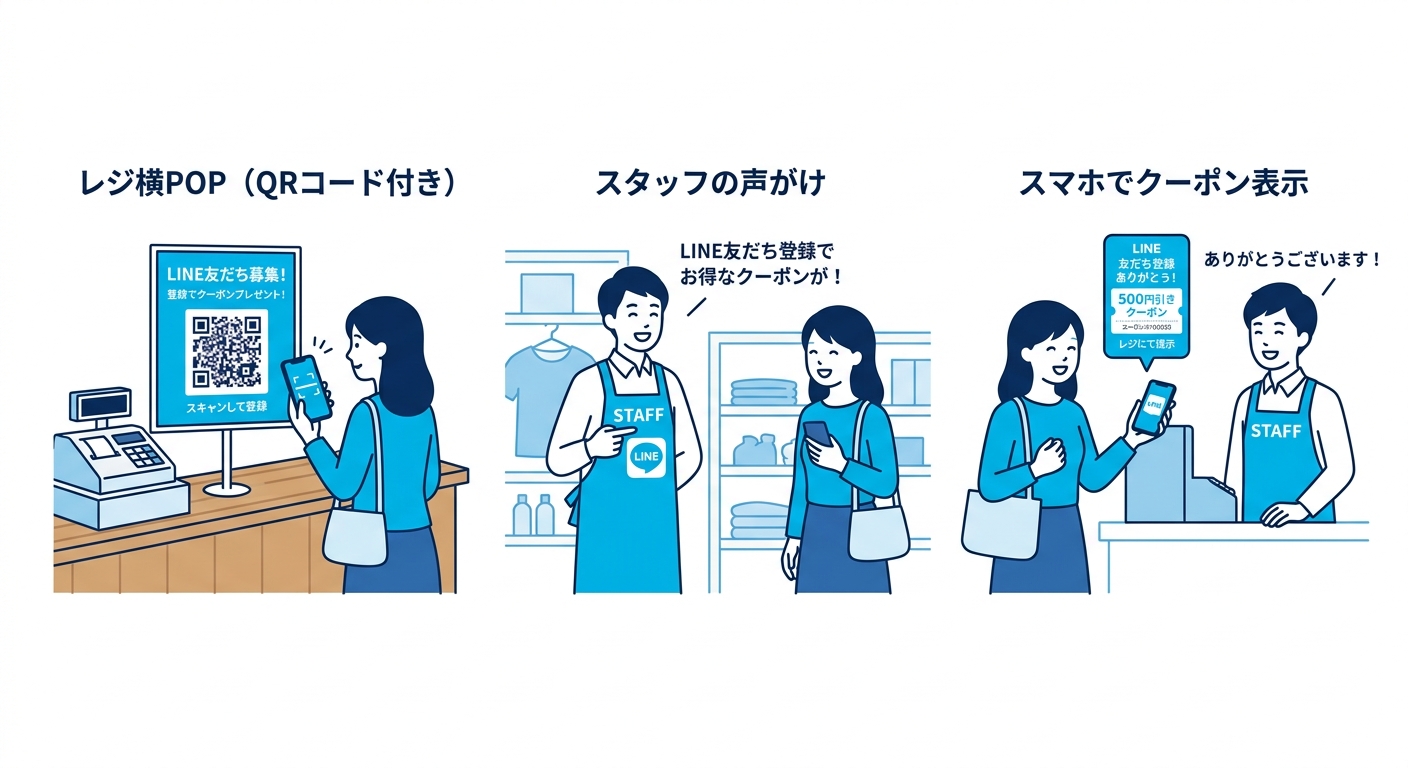 店頭で実践できるLINE友だち獲得のオフライン施策6選