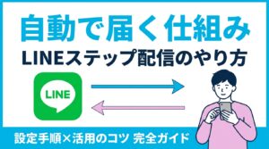 LINEステップ配信のやり方 アイキャッチ画像